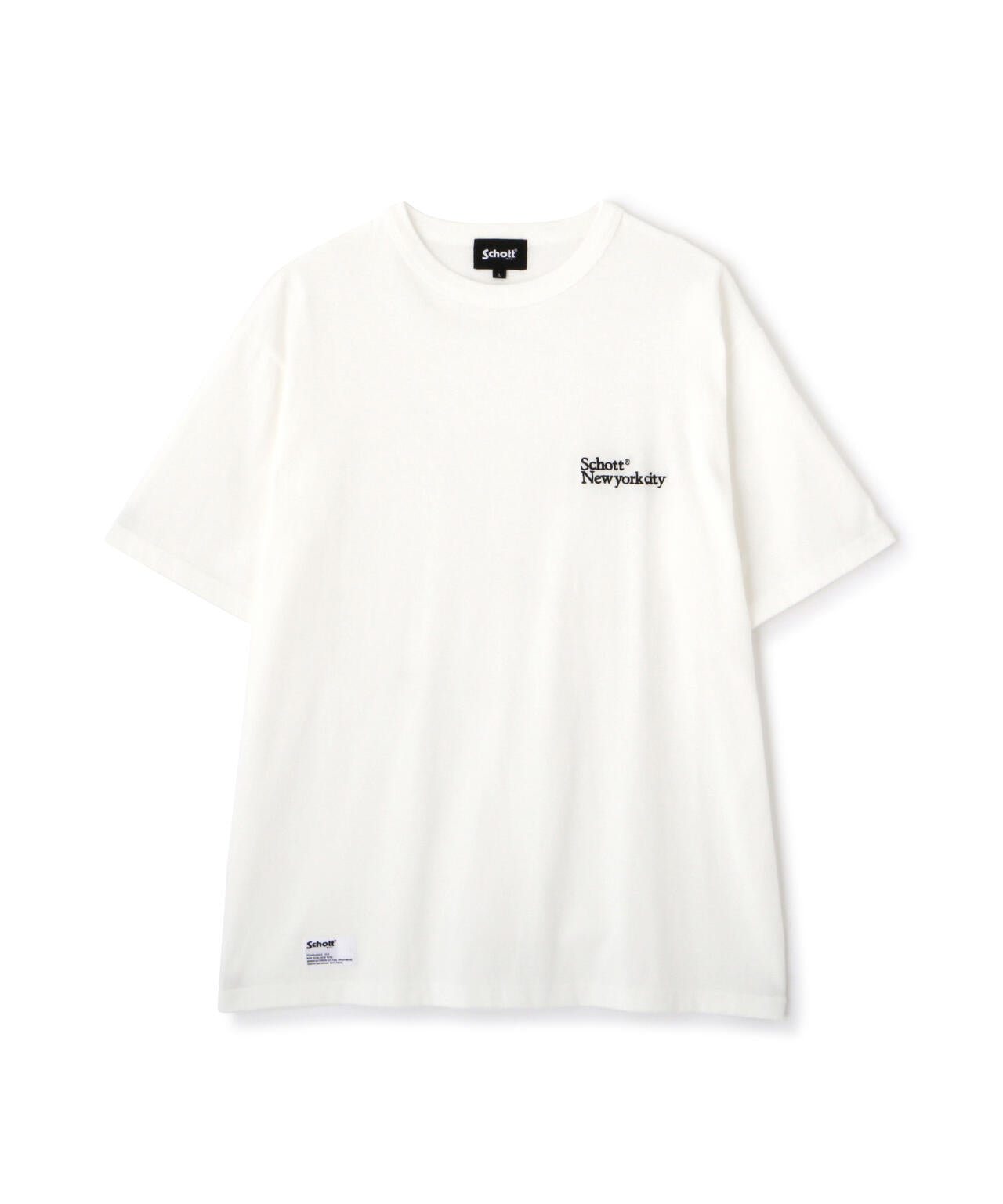 T-SHIRT EMB. Schott NYC/刺繍Tシャツ ショット ニューヨーク