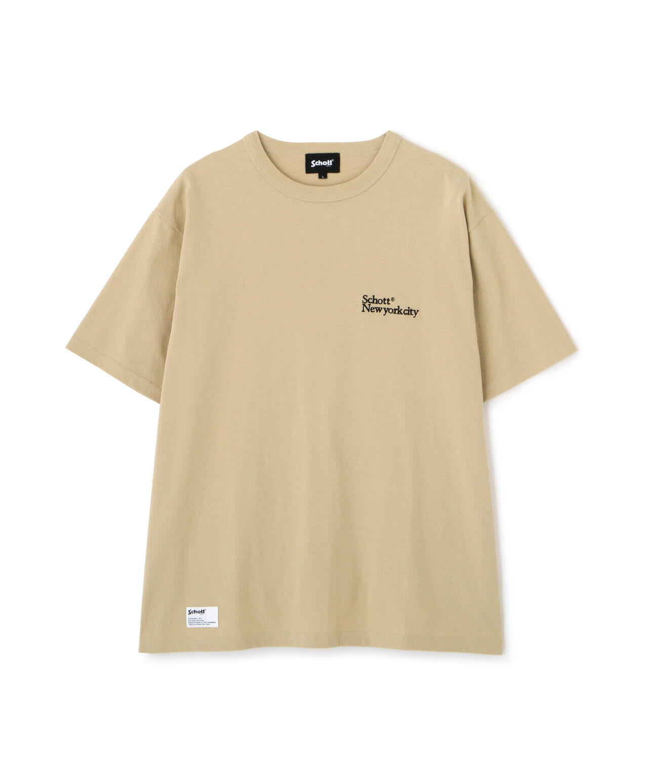 T-SHIRT EMB. Schott NYC/刺繍Tシャツ ショット ニューヨーク
