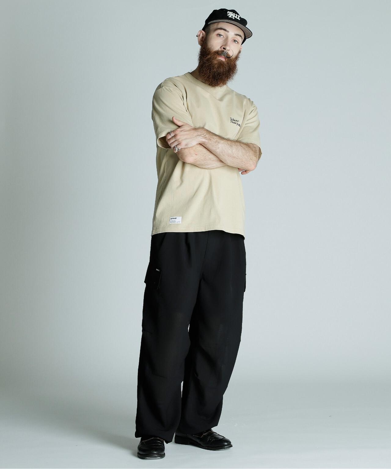 T-SHIRT EMB. Schott NYC/刺繍Tシャツ ショット ニューヨーク