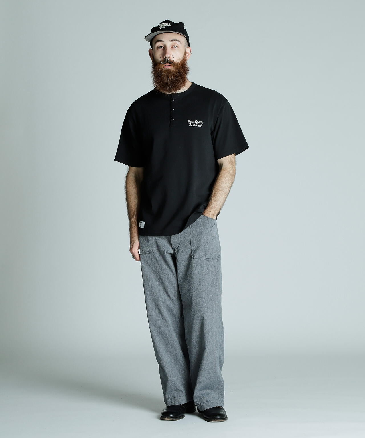 HENLEY T-SHIRT FINEST QUALITYBUILTTOUG/ヘンリーネック Tシャツ ファイネスト クオリティ ビルドタフ