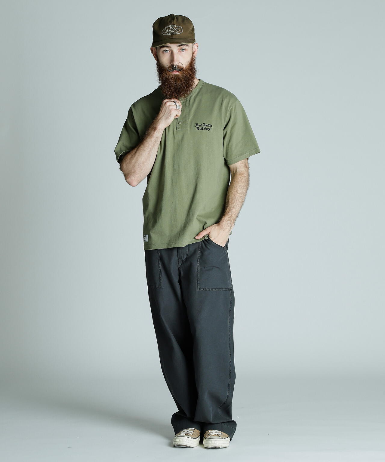 HENLEY T-SHIRT FINEST QUALITYBUILTTOUG/ヘンリーネック Tシャツ ファイネスト クオリティ ビルドタフ