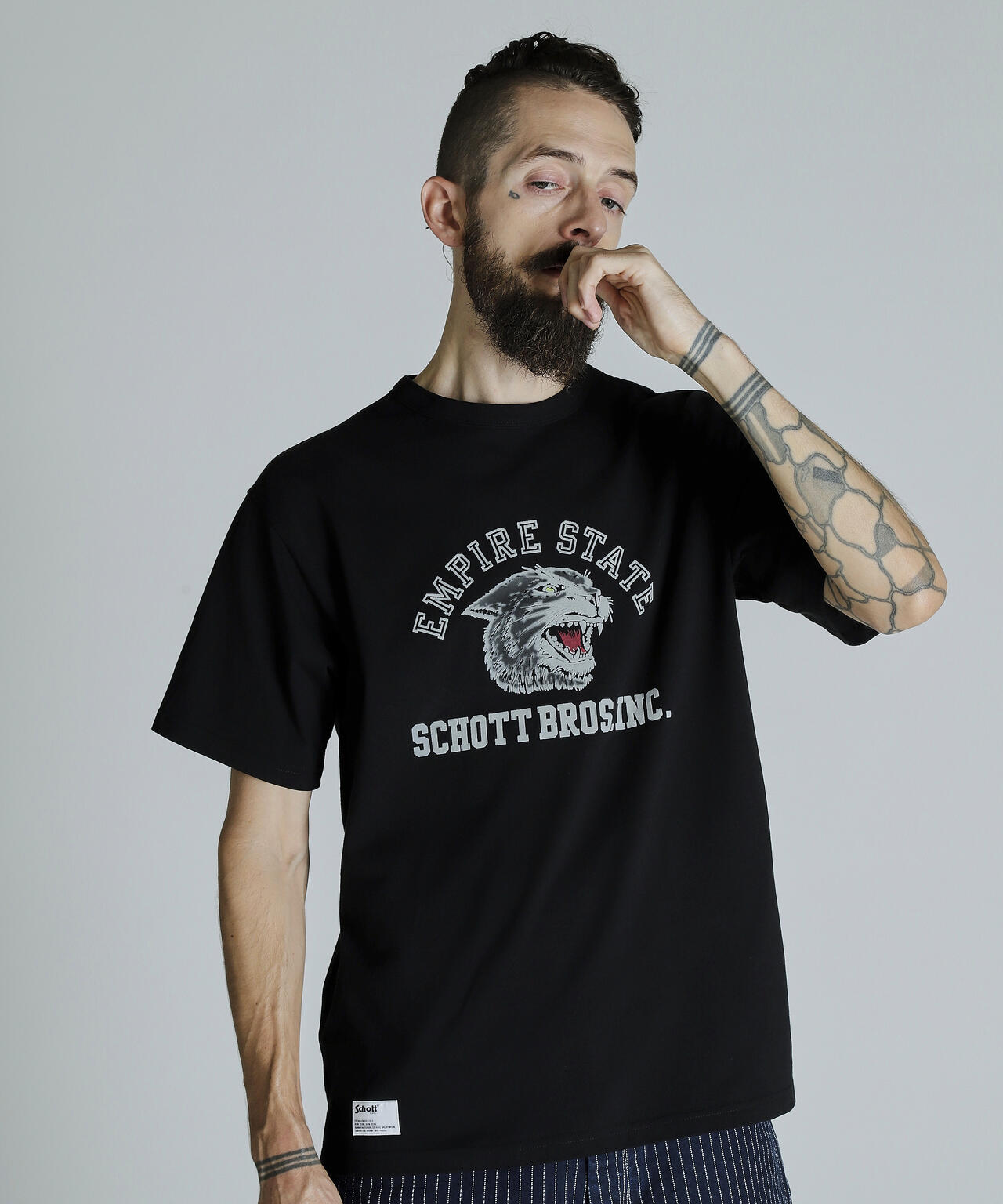 T-SHIRT COLOR FLOCKY BLACK PANTHER/カラーフロッキー ブラックパンサーTシャツ