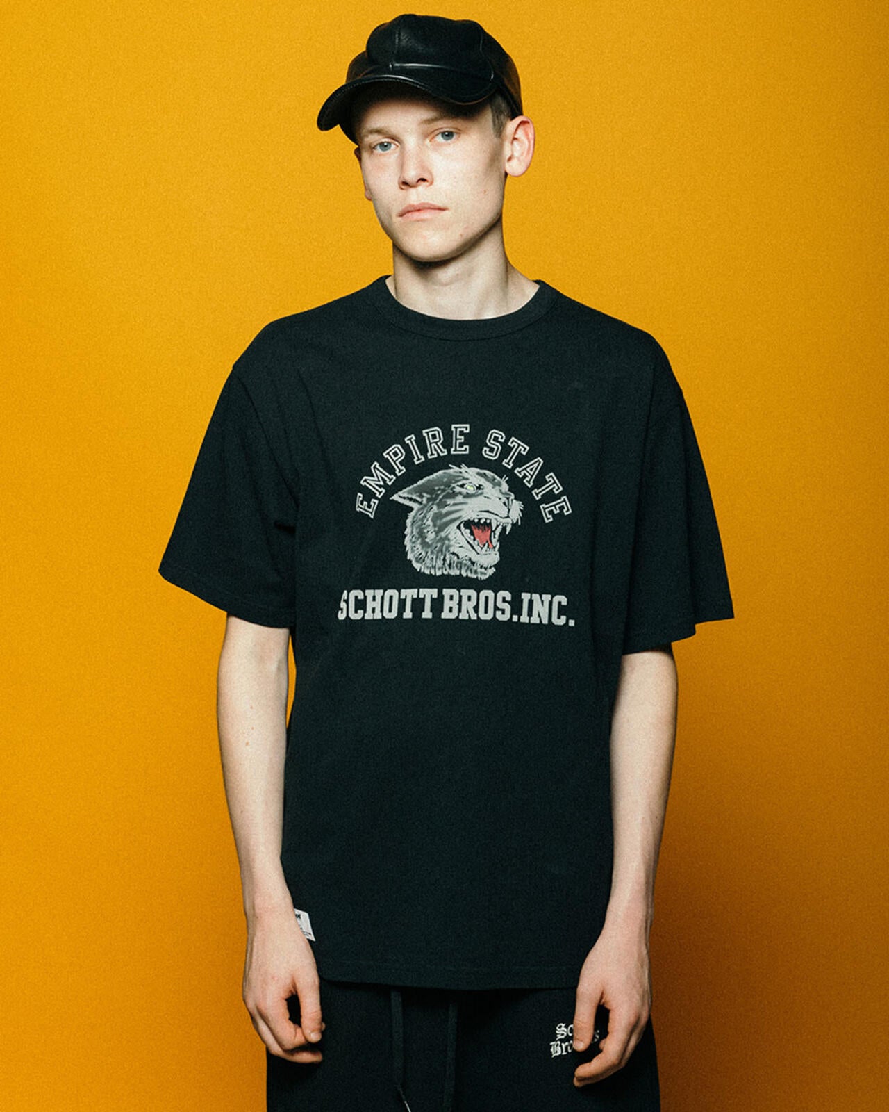 T-SHIRT COLOR FLOCKY BLACK PANTHER/カラーフロッキー ブラックパンサーTシャツ