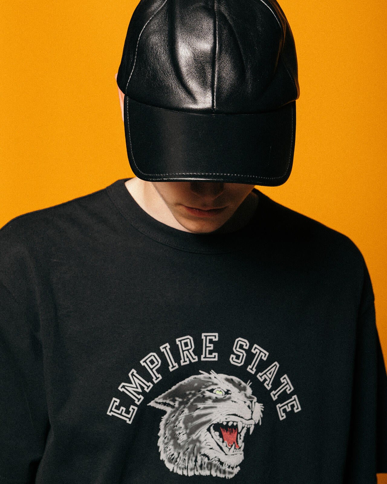 T-SHIRT COLOR FLOCKY BLACK PANTHER/カラーフロッキー ブラックパンサーTシャツ