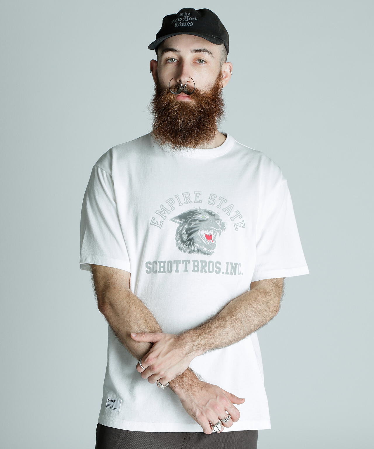 T-SHIRT COLOR FLOCKY BLACK PANTHER/カラーフロッキー ブラックパンサーTシャツ