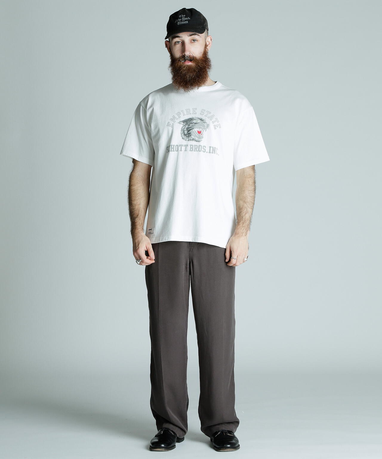 T-SHIRT COLOR FLOCKY BLACK PANTHER/カラーフロッキー ブラックパンサーTシャツ