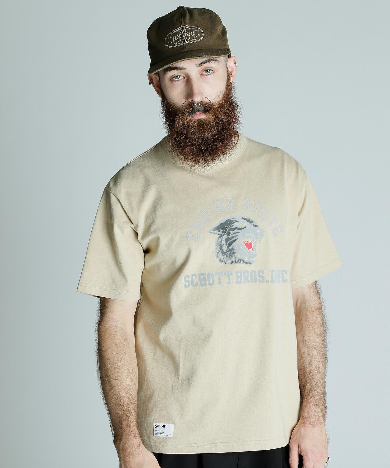 T-SHIRT COLOR FLOCKY BLACK PANTHER/カラーフロッキー ブラックパンサーTシャツ