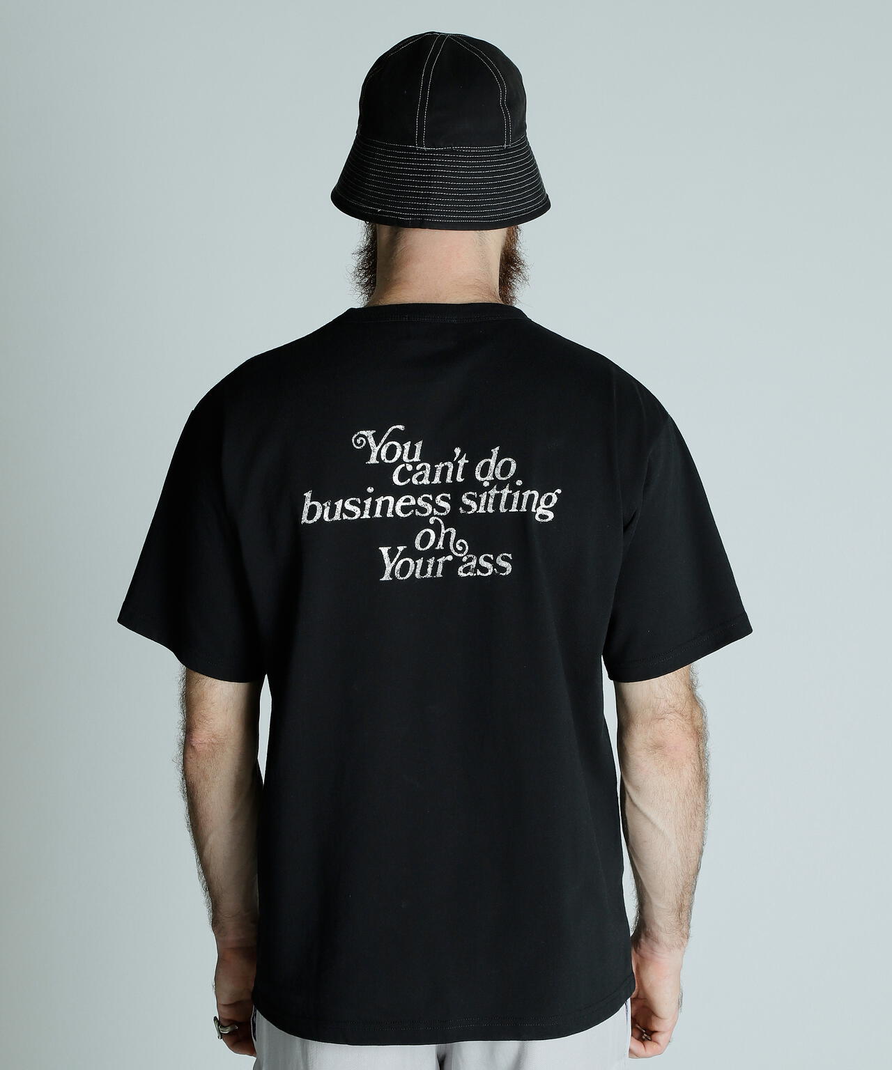 T-SHIRT YOU CANT DO BUSINESS ON YOUR ASS/ユーキャン ビジネス オン ユア アス Tシャツ