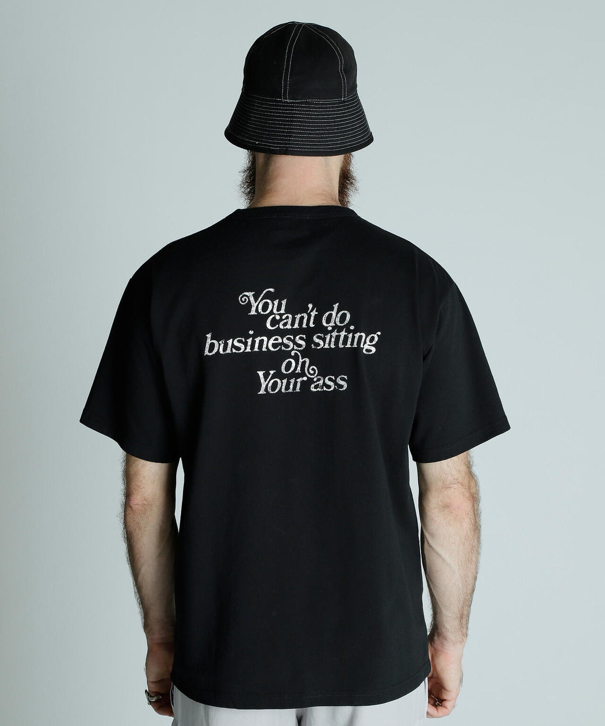 T-SHIRT YOU CANT DO BUSINESS ON YOUR ASS/ユーキャン ビジネス オン ユア アス Tシャツ