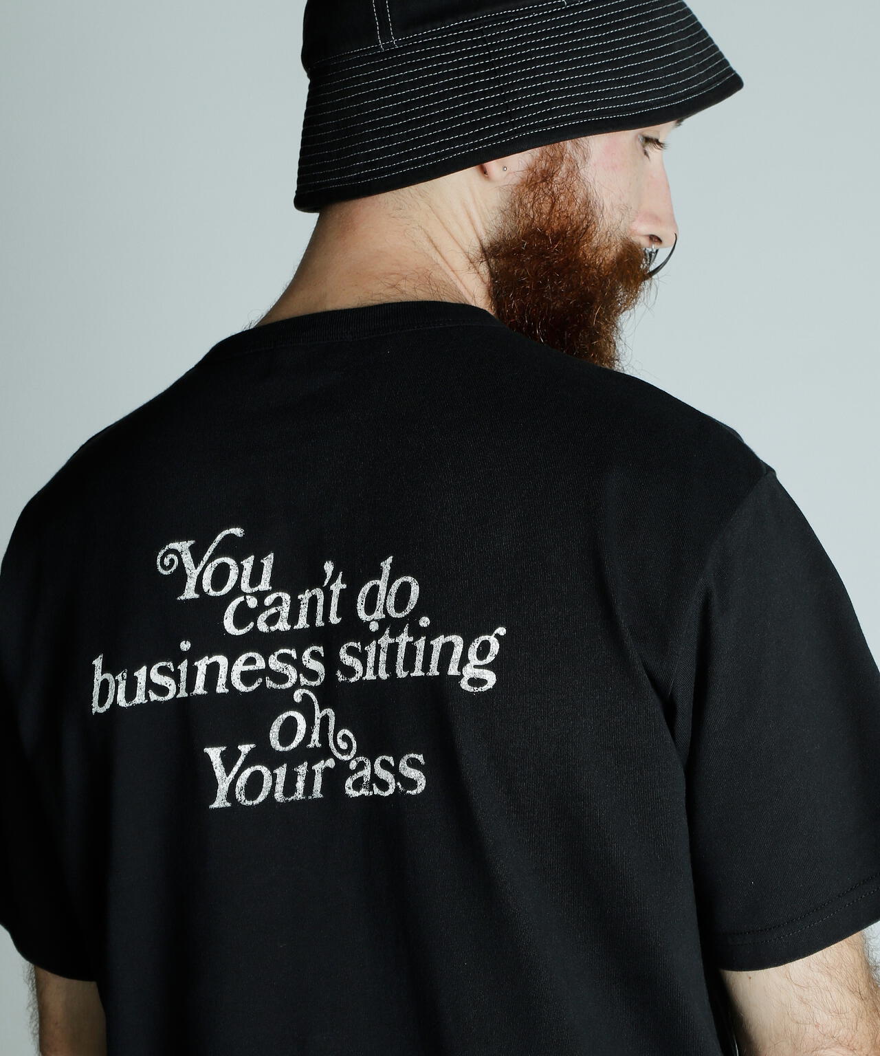 T-SHIRT YOU CANT DO BUSINESS ON YOUR ASS/ユーキャン ビジネス オン ユア アス Tシャツ