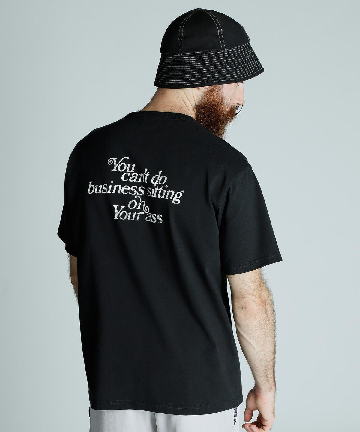 T-SHIRT YOU CANT DO BUSINESS ON YOUR ASS/ユーキャン ビジネス オン ユア アス Tシャツ