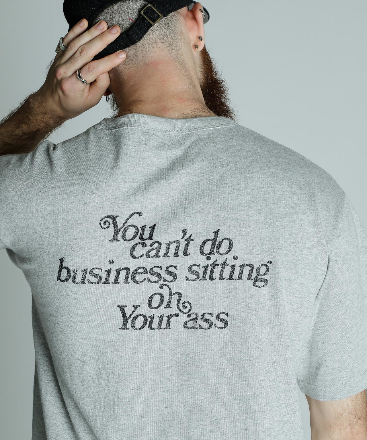 T-SHIRT YOU CANT DO BUSINESS ON YOUR ASS/ユーキャン ビジネス オン ユア アス Tシャツ