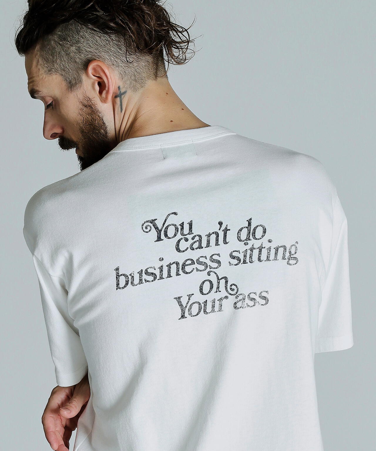 T-SHIRT YOU CANT DO BUSINESS ON YOUR ASS/ユーキャン ビジネス オン ユア アス Tシャツ