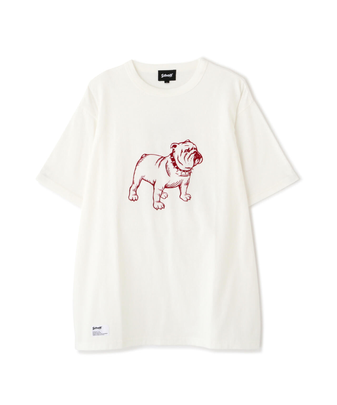 PIGMENT T-SHIRT FLOCKY BULLDOG/ピグメント Tシャツ フロッキーブルドッグ