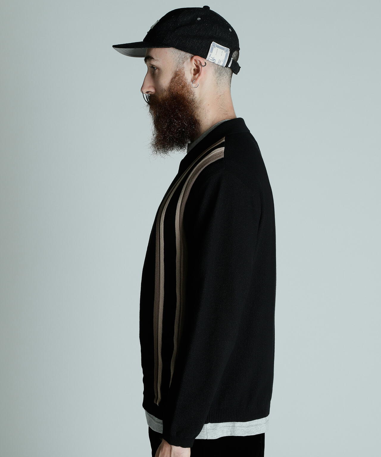 LS ZIP KNIT CARDIGAN/LS ジップ ニットカーディガン