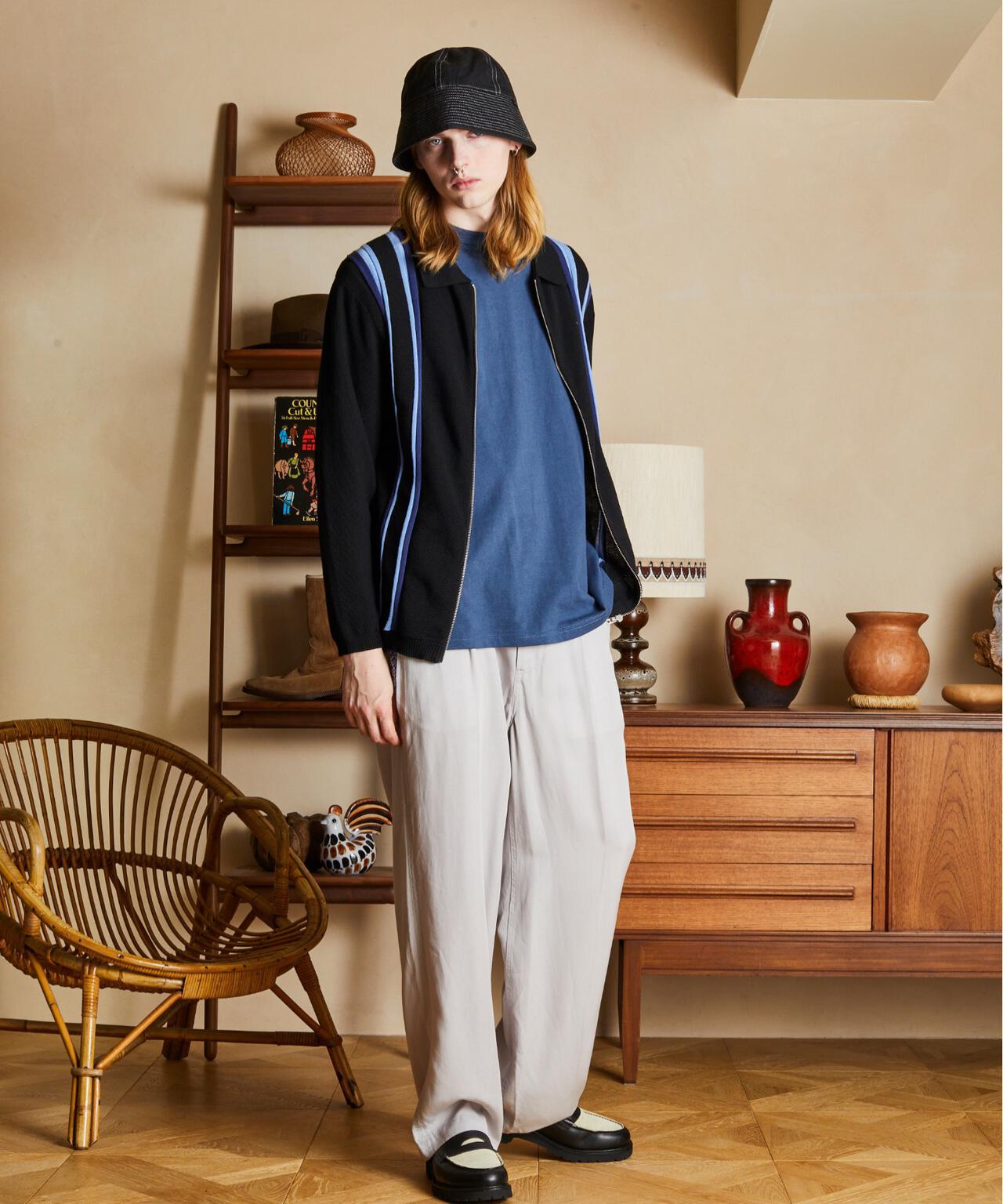 LS ZIP KNIT CARDIGAN/LS ジップ ニットカーディガン
