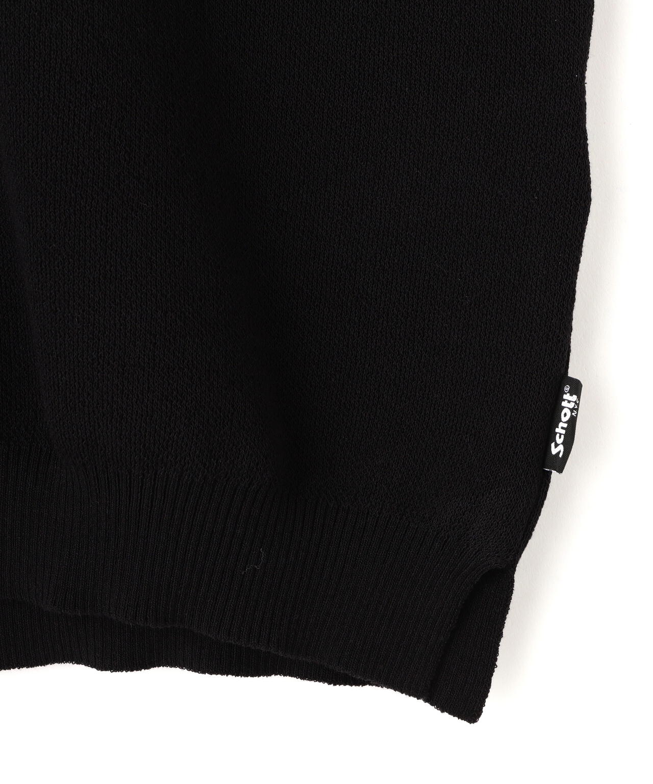 B.S S/S SKIPPER KNIT/スキッパーニット