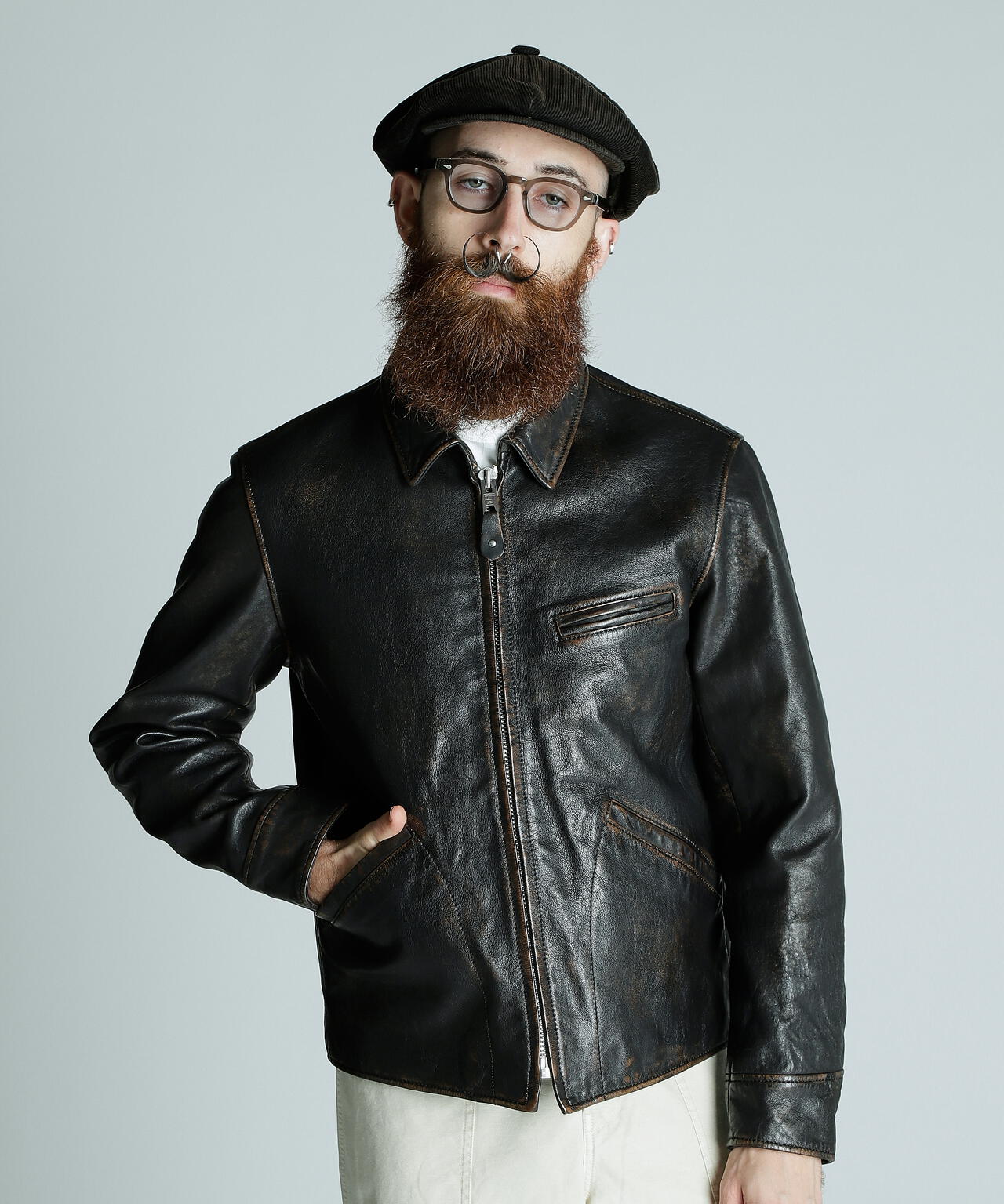 SPORTS LEATHER JACKET/スポーツレザー ジャケット