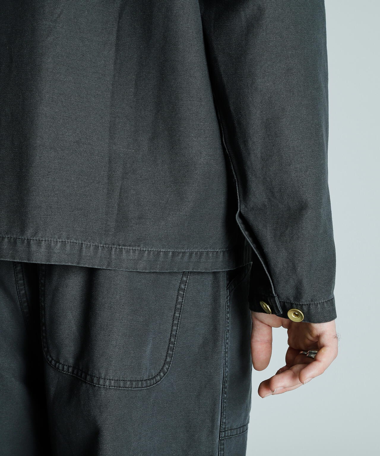 BACK SATIN COVERALL/バックサテン カバーオール
