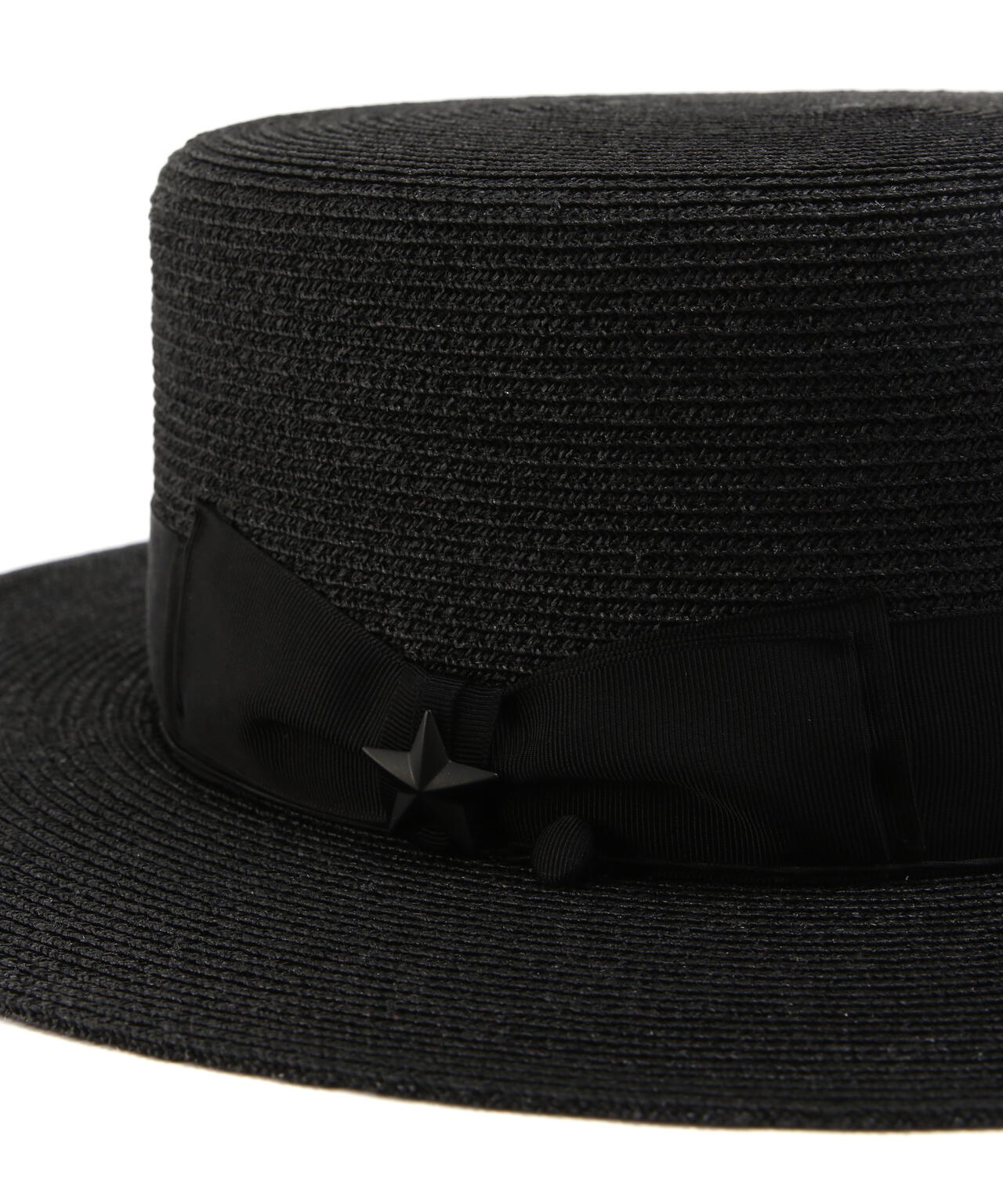 RAFFIA BRAID BOATER HAT/ラフィアブレード ボーダーハット