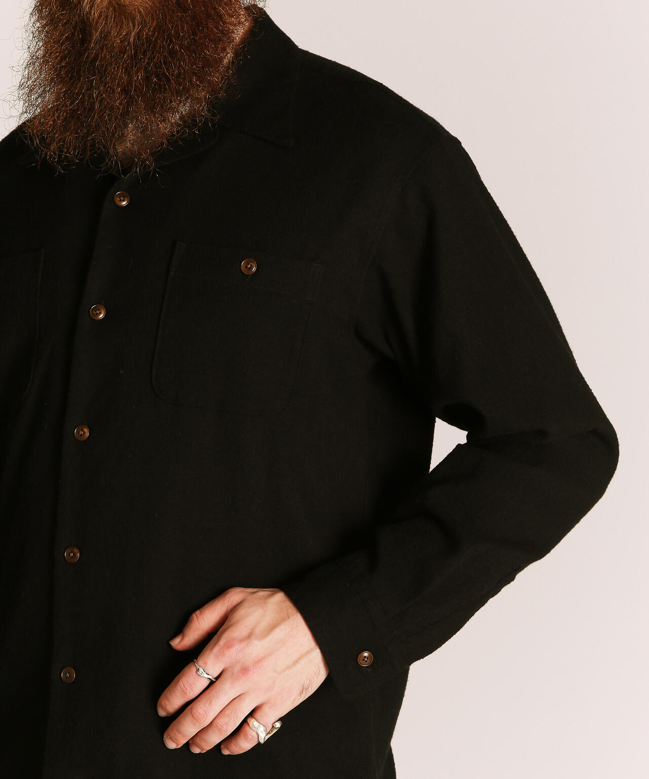 HV SHIRT PLAIN/ヘンプビスコース シャツ プレーン