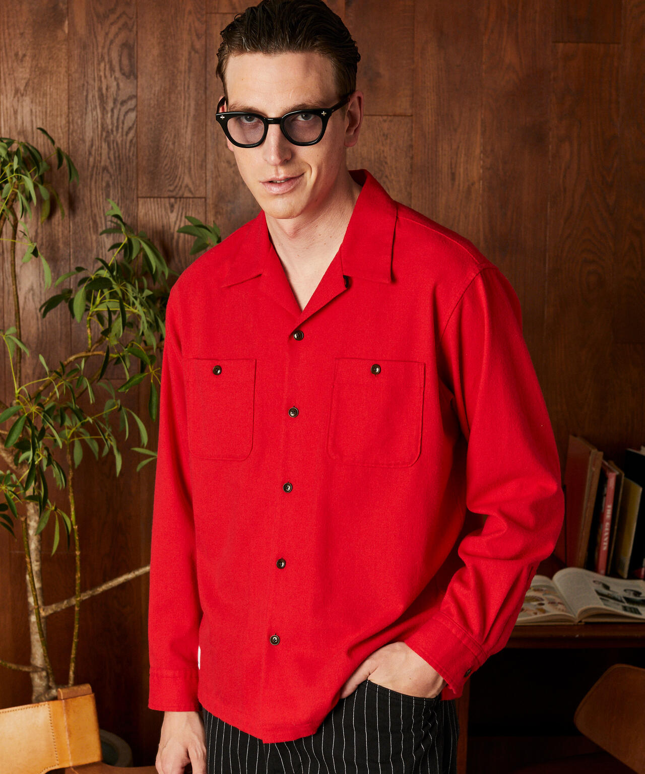 HV SHIRT PLAIN/ヘンプビスコース シャツ プレーン