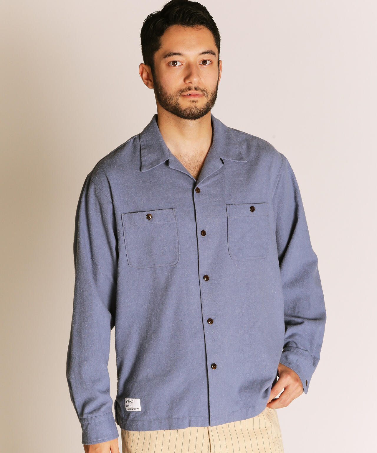 HV SHIRT PLAIN/ヘンプビスコース シャツ プレーン