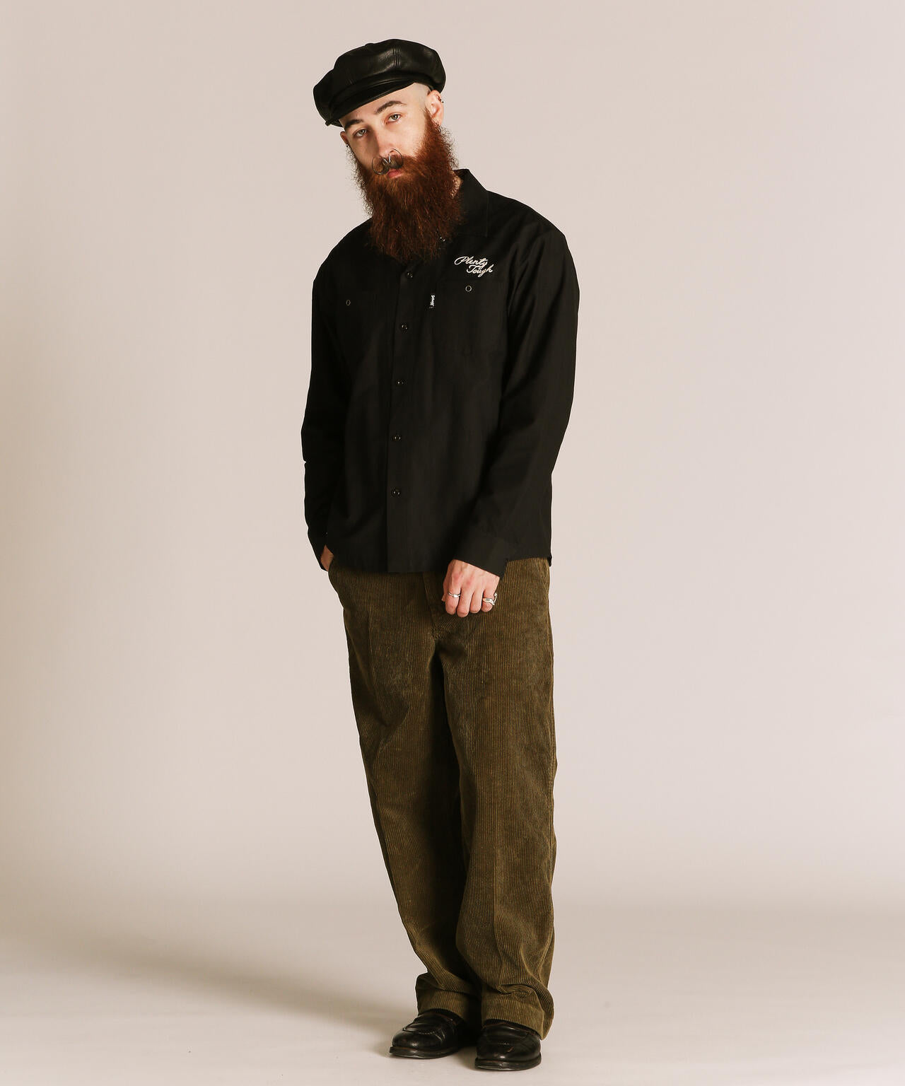 NC WORK SHIRT EMB./エヌシー 刺繍 ワークシャツ