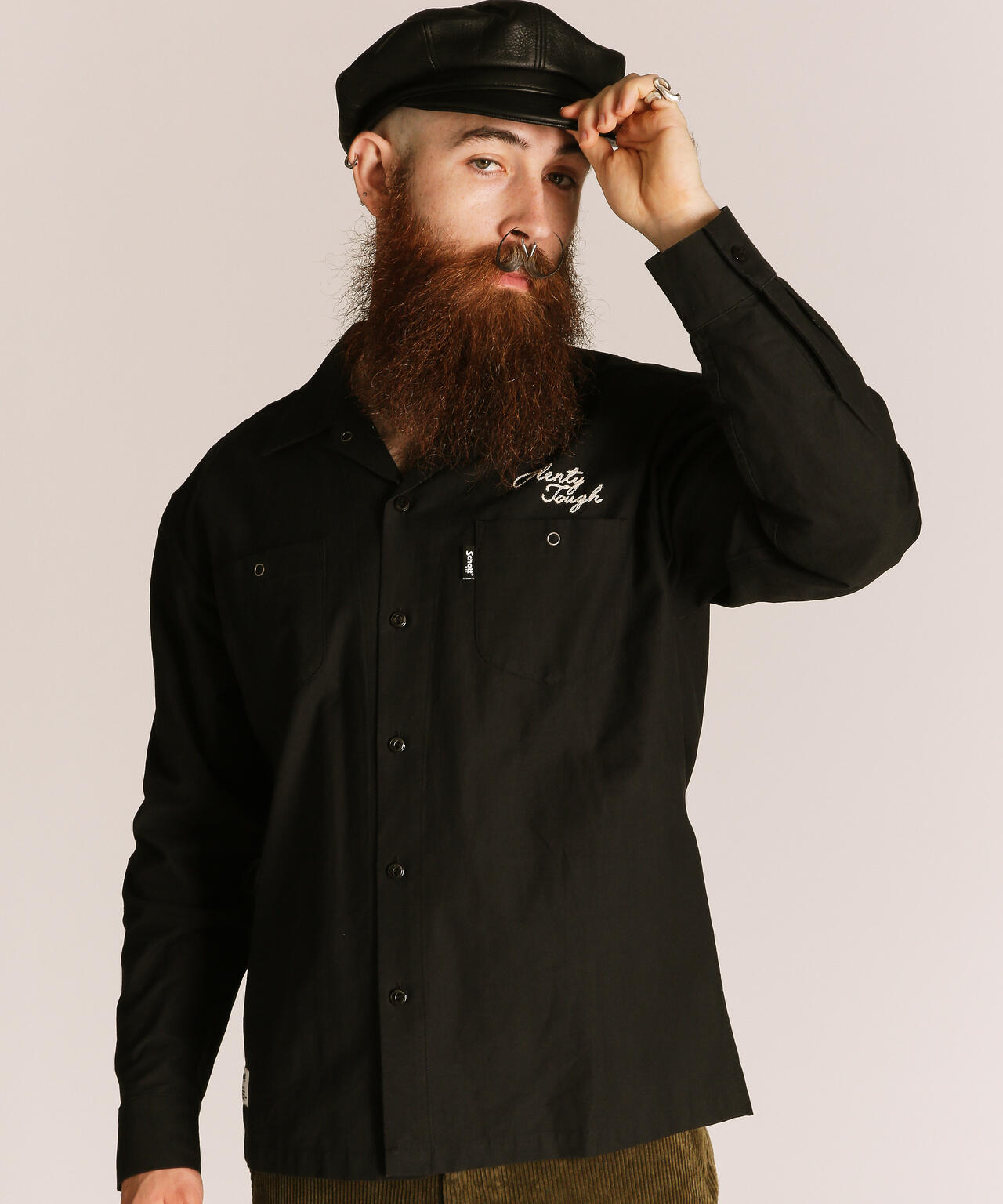 NC WORK SHIRT EMB./エヌシー 刺繍 ワークシャツ