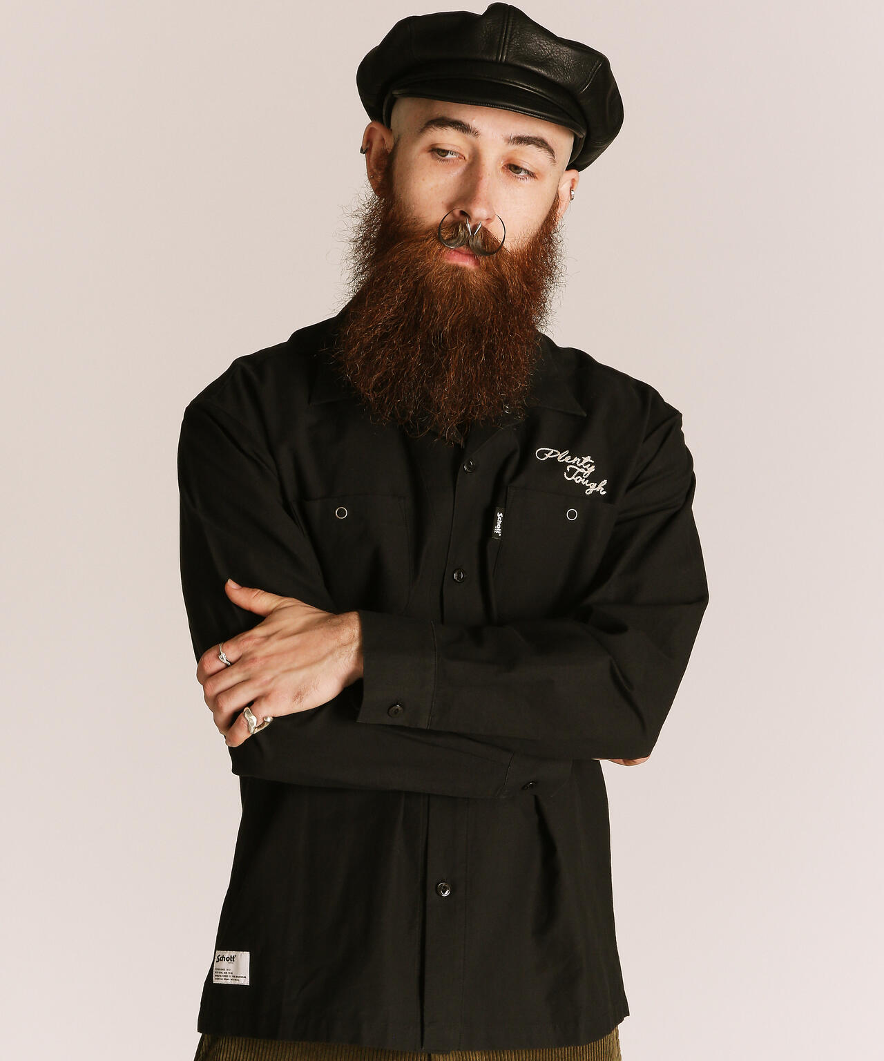 NC WORK SHIRT EMB./エヌシー 刺繍 ワークシャツ