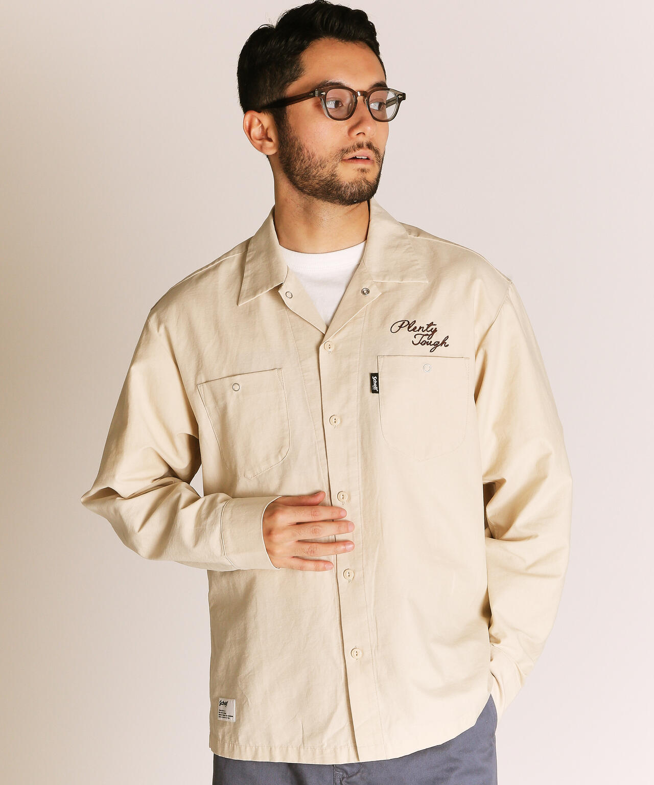 NC WORK SHIRT EMB./エヌシー 刺繍 ワークシャツ