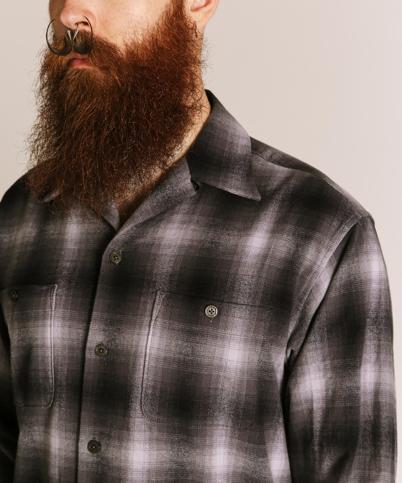 OMBRE CHECK FLANNEL LS SHIRT/オンブレチェック フランネル LSシャツ