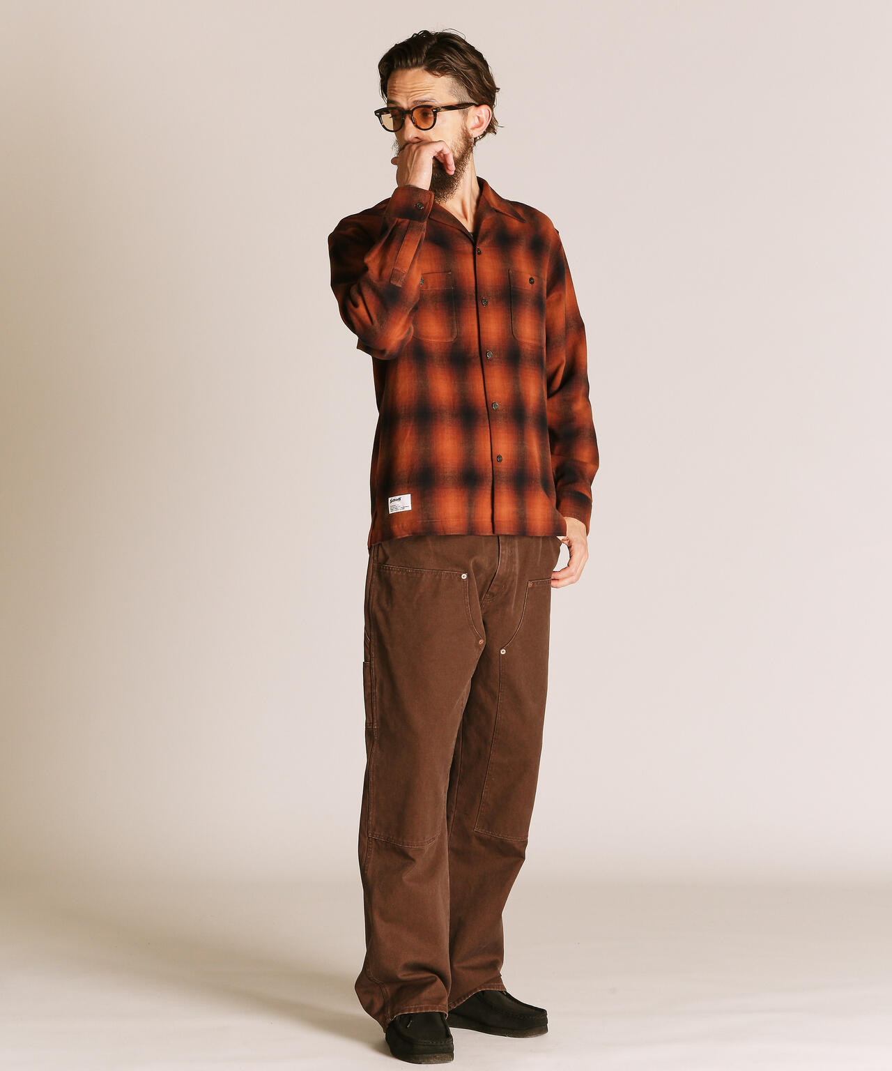 OMBRE CHECK FLANNEL LS SHIRT/オンブレチェック フランネル LSシャツ