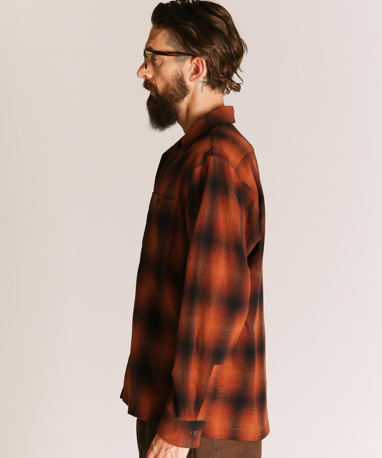 OMBRE CHECK FLANNEL LS SHIRT/オンブレチェック フランネル LSシャツ