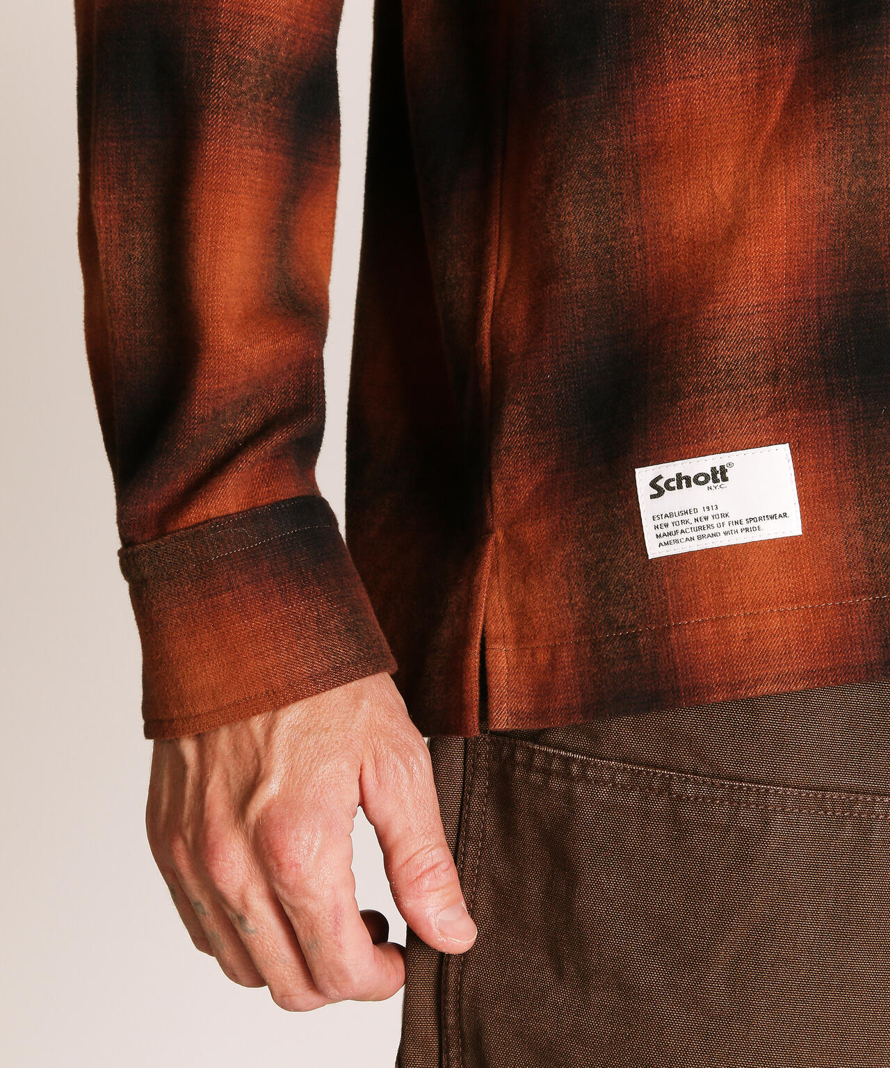 OMBRE CHECK FLANNEL LS SHIRT/オンブレチェック フランネル LSシャツ