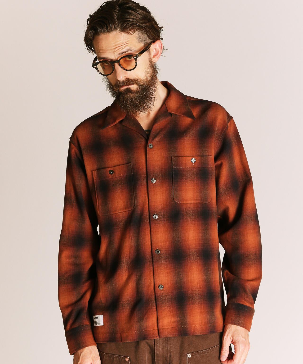 OMBRE CHECK FLANNEL LS SHIRT/オンブレチェック フランネル LSシャツ