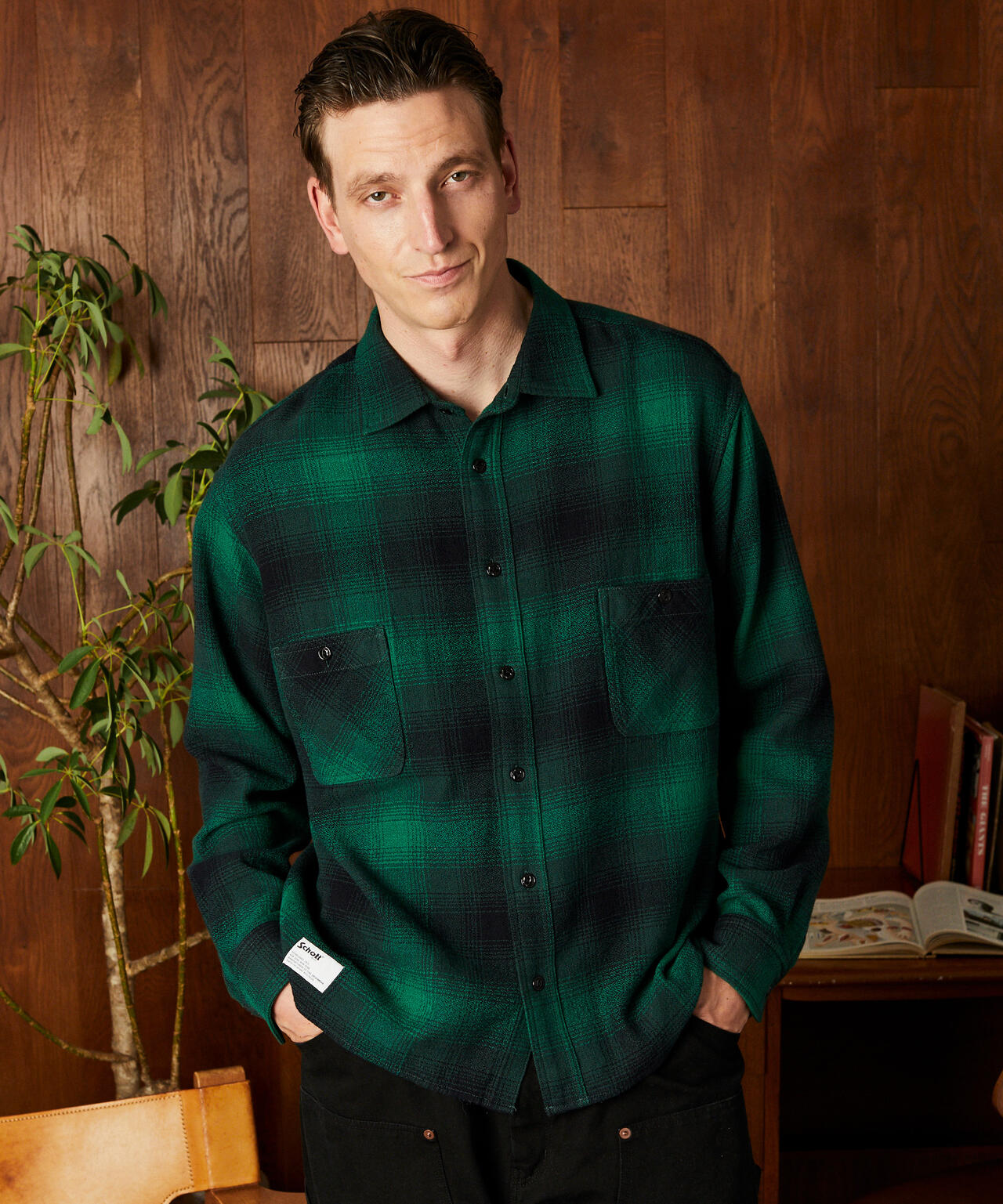 OMBRE CHECK CF LS SHIRT/オンブレ チェック CF LSシャツ