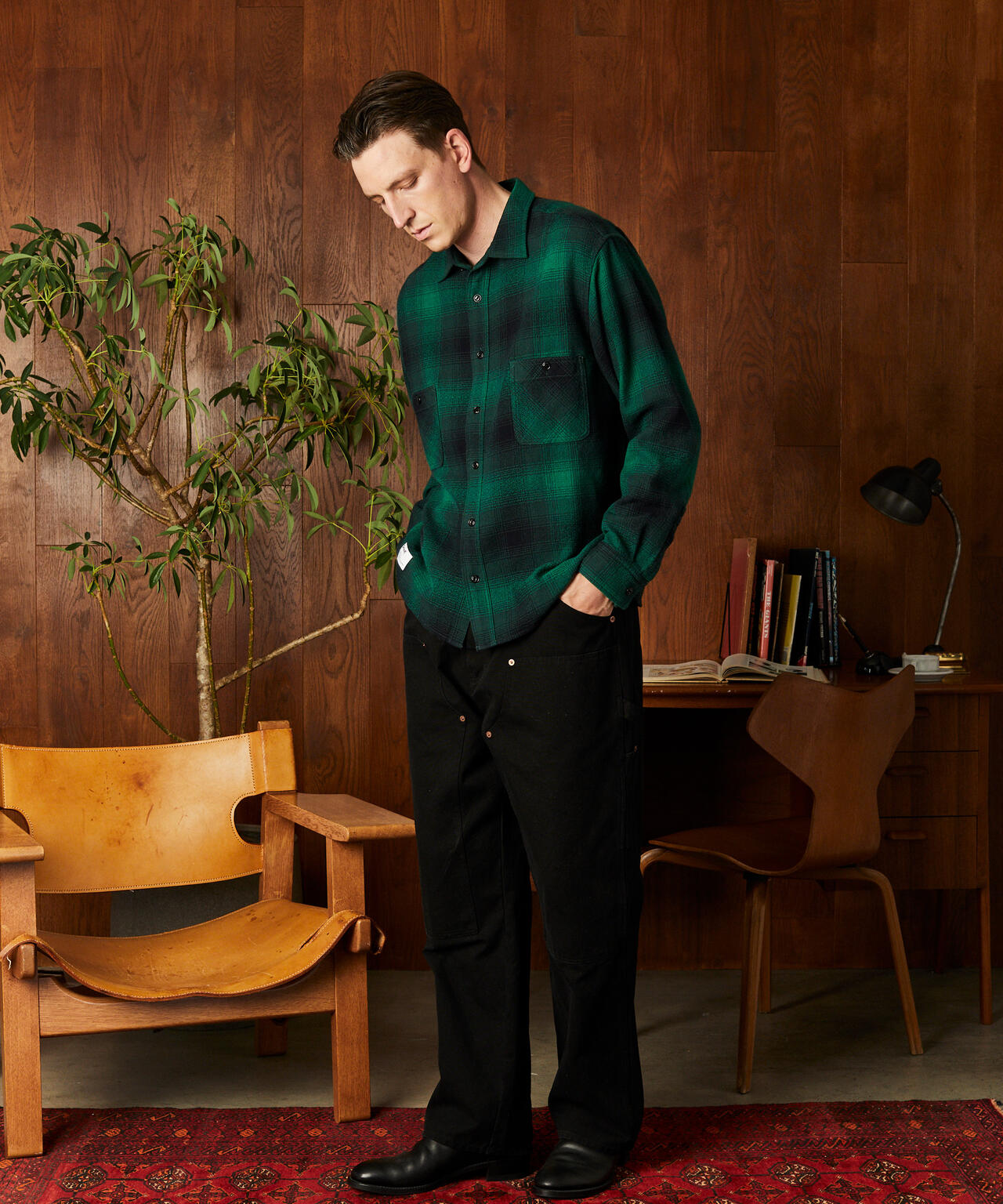 OMBRE CHECK CF LS SHIRT/オンブレ チェック CF LSシャツ