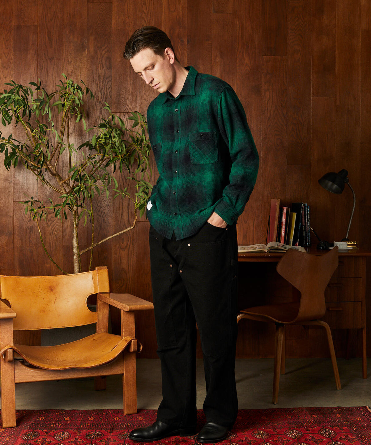 OMBRE CHECK CF LS SHIRT/オンブレ チェック CF LSシャツ
