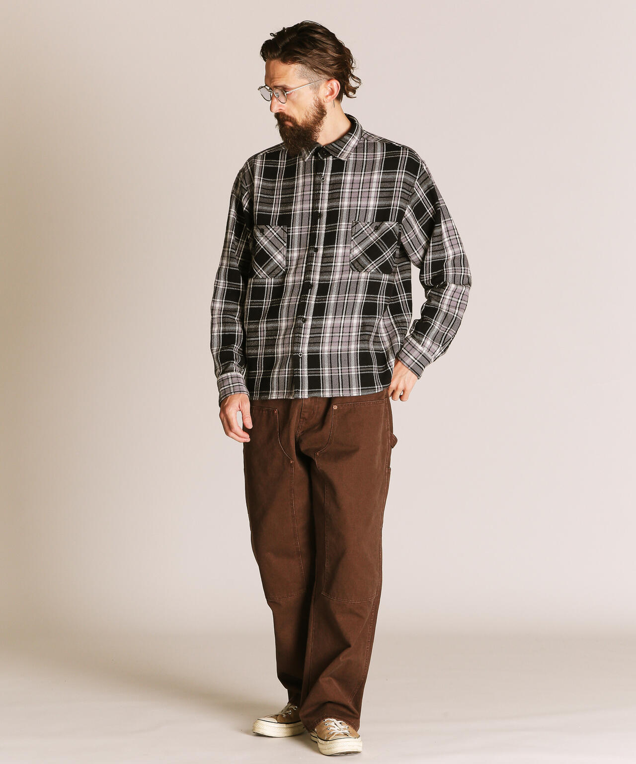 PLAID CF LS SHIRT/プレイド CF LS シャツ