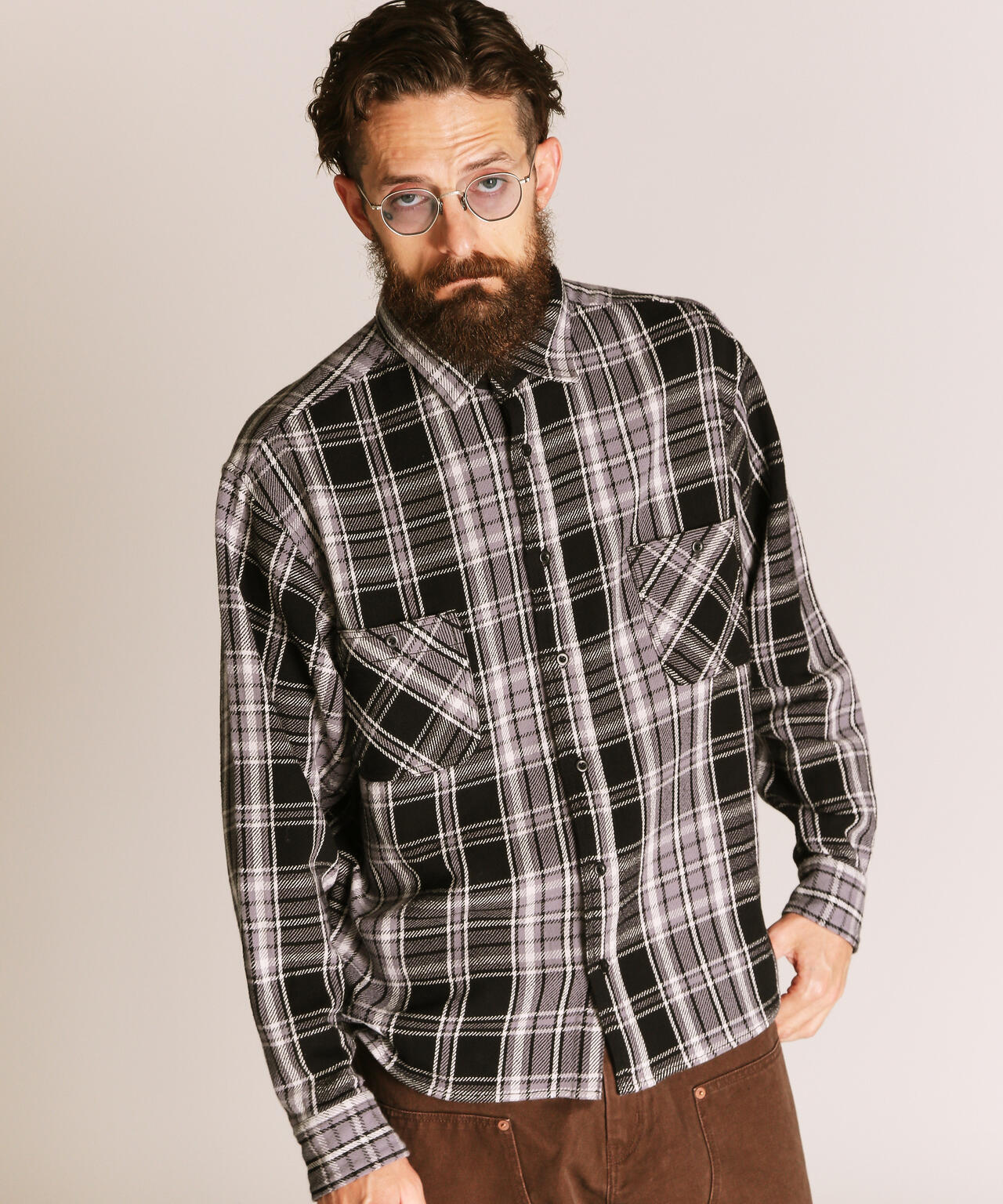 PLAID CF LS SHIRT/プレイド CF LS シャツ