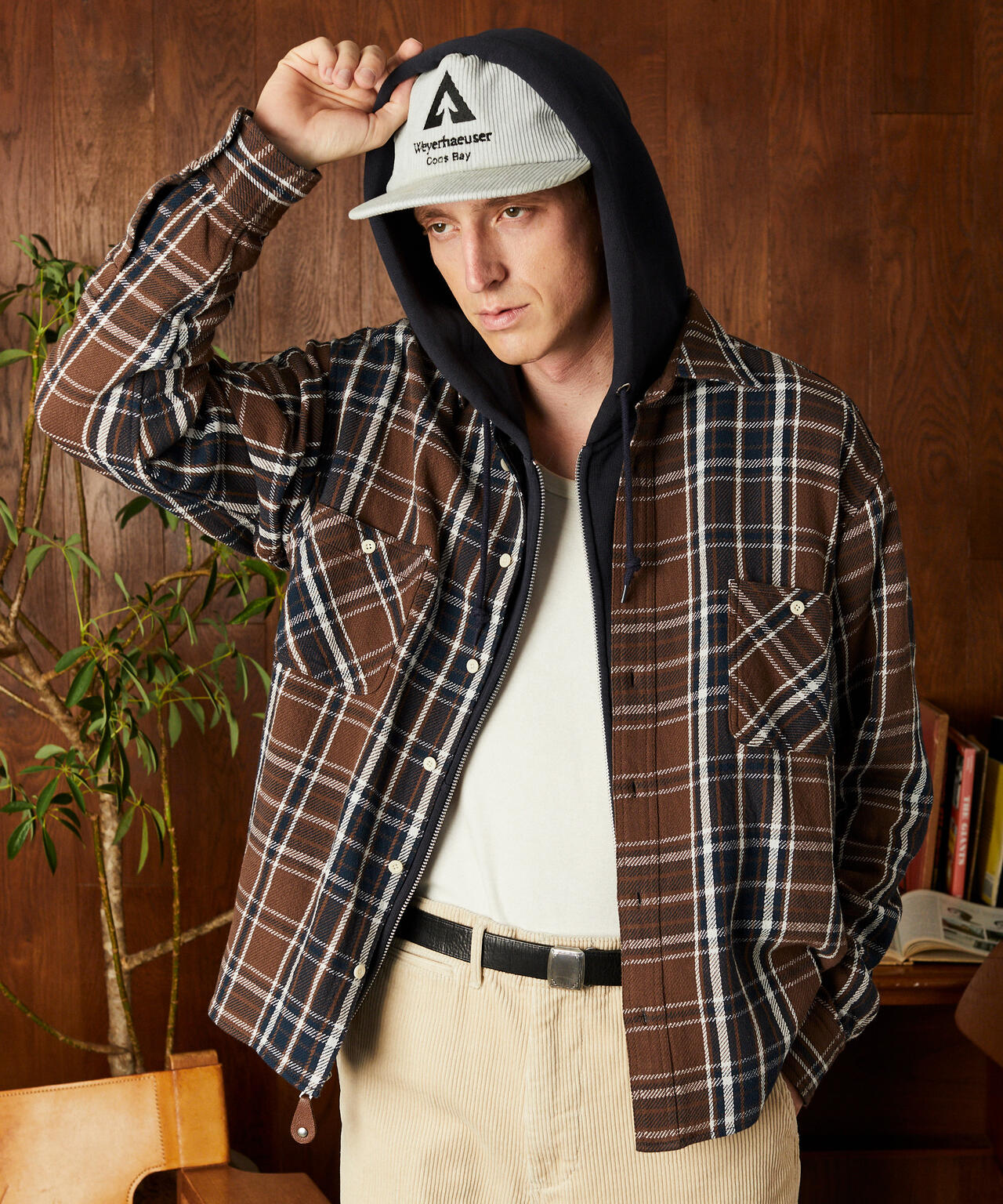 PLAID CF LS SHIRT/プレイド CF LS シャツ