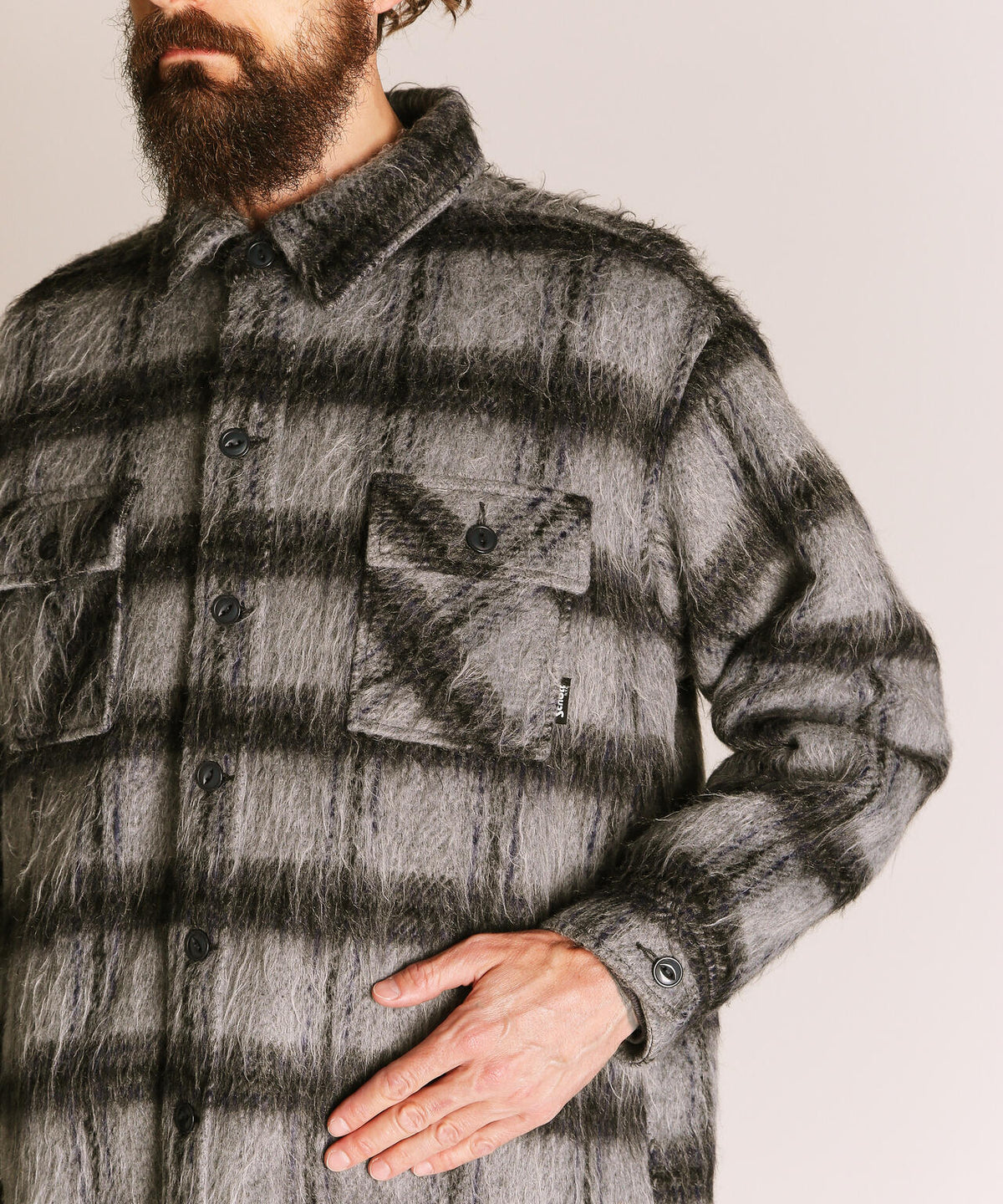 SHAGGY PLAID SHIRT/シャギー プレイドシャツ
