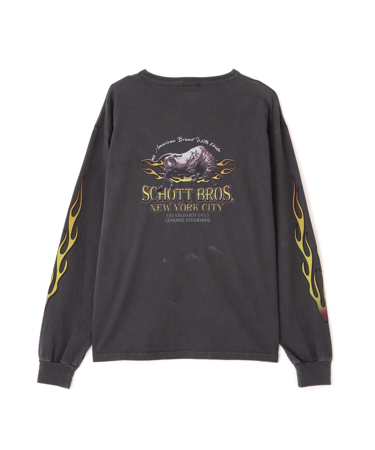 FIRE PTTERN HENLEY LS T-SHIRT/ファイアーパターン ヘンリー LS Tシャツ