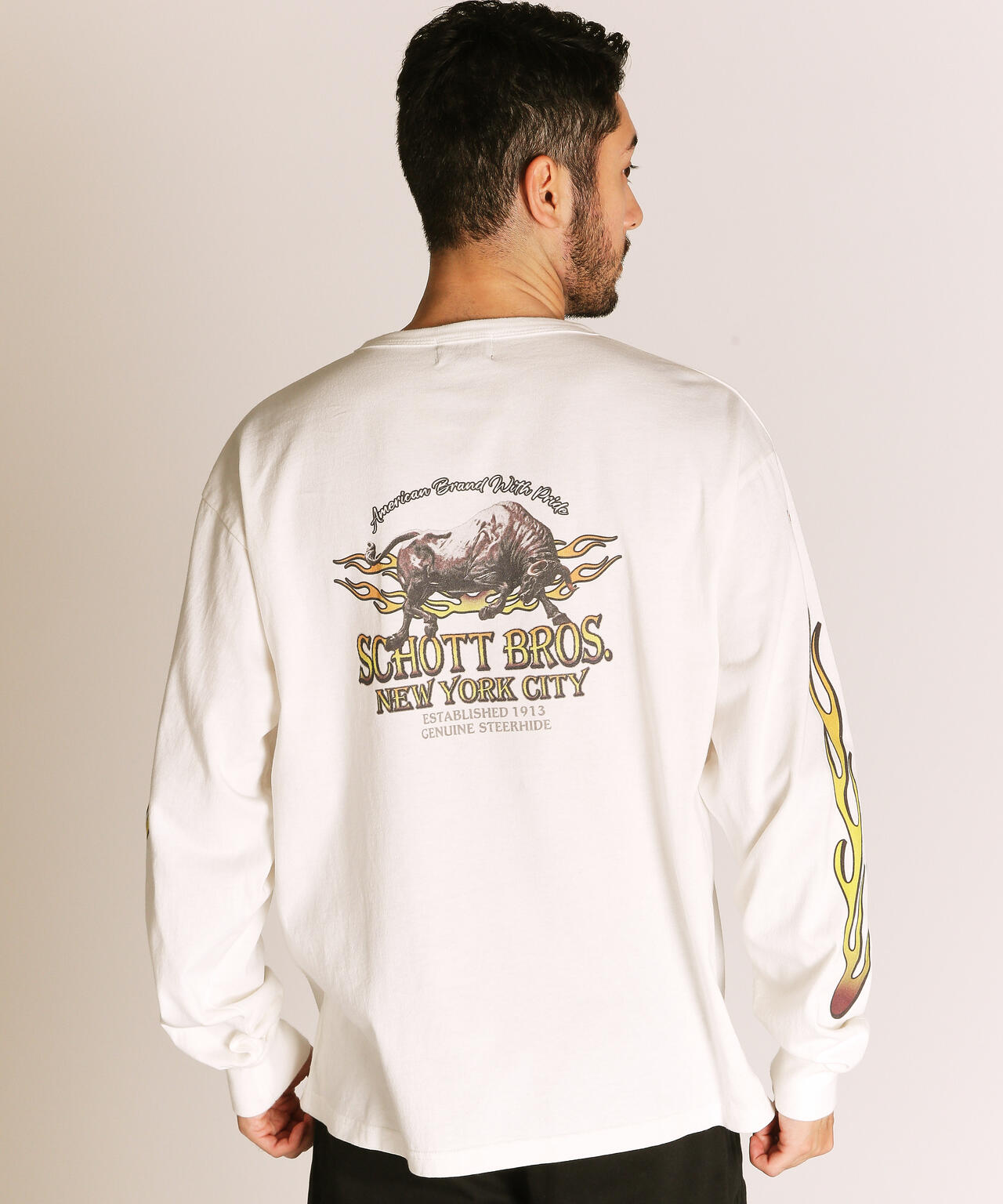 FIRE PTTERN HENLEY LS T-SHIRT/ファイアーパターン ヘンリー LS Tシャツ