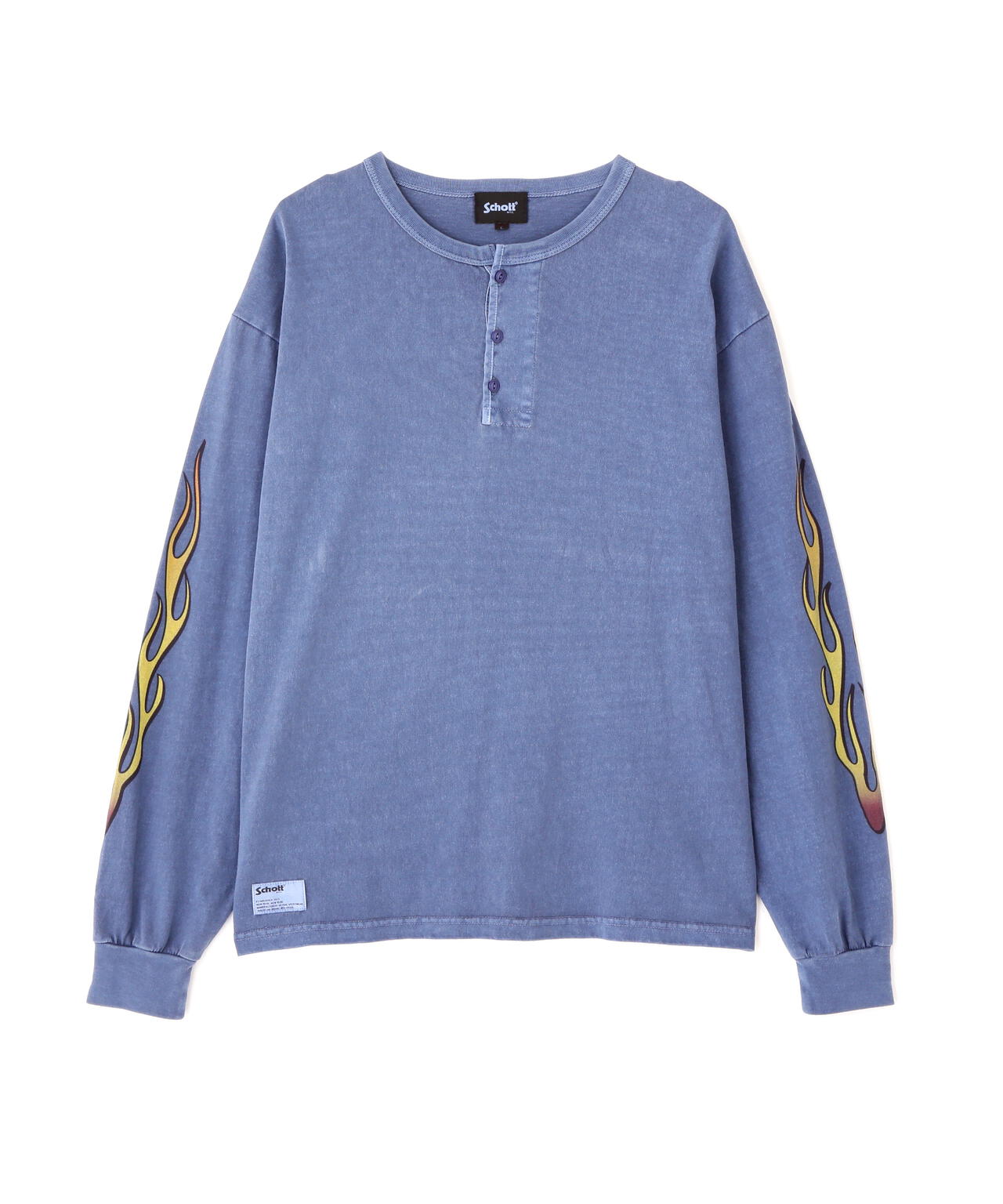 FIRE PTTERN HENLEY LS T-SHIRT/ファイアーパターン ヘンリー LS Tシャツ