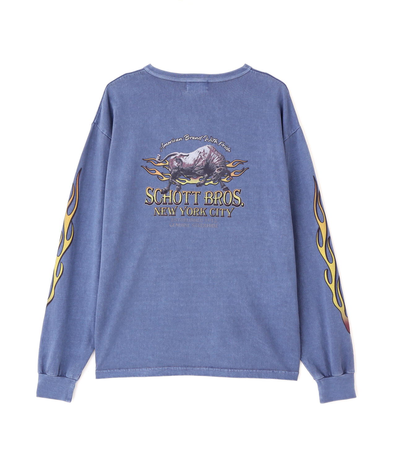 FIRE PTTERN HENLEY LS T-SHIRT/ファイアーパターン ヘンリー LS Tシャツ