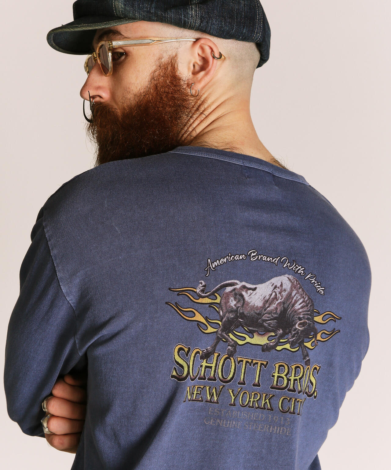 FIRE PTTERN HENLEY LS T-SHIRT/ファイアーパターン ヘンリー LS Tシャツ