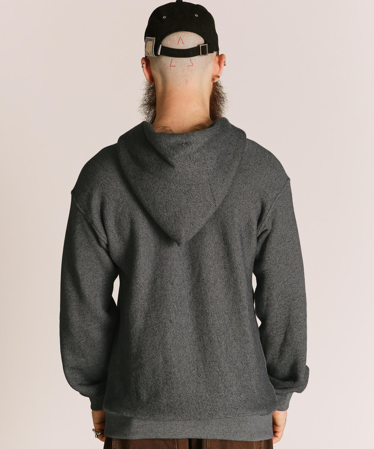 SALT AND PEPPER HALF ZIP HOODED SWEAT/ソルトアンドペッパー ハーフジップ パーカー