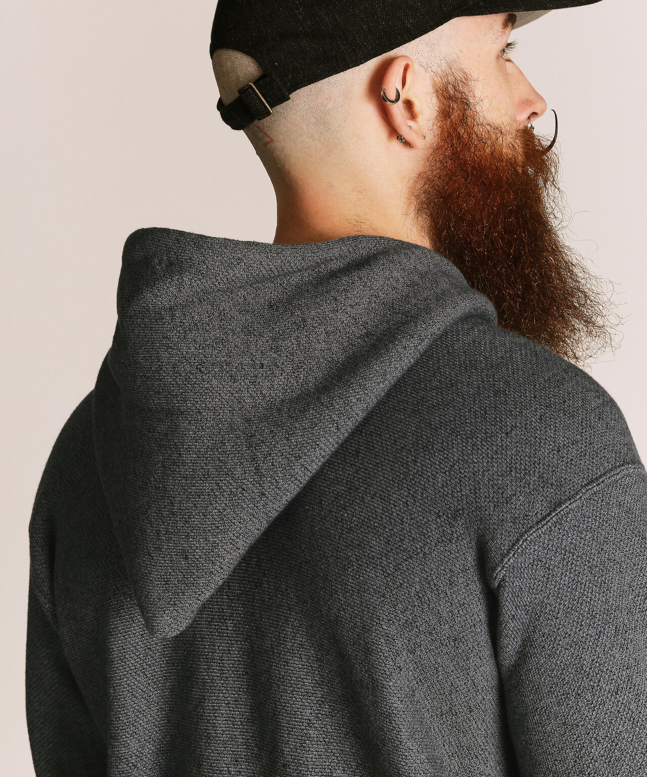 SALT AND PEPPER HALF ZIP HOODED SWEAT/ソルトアンドペッパー ハーフジップ パーカー